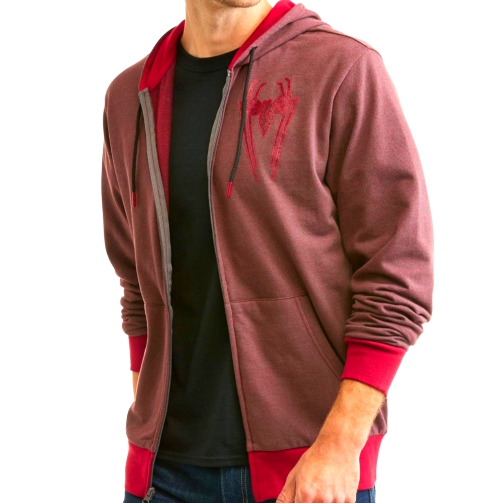 Spider Man Men's Zip Up Hoodie - Picture 2 of 11